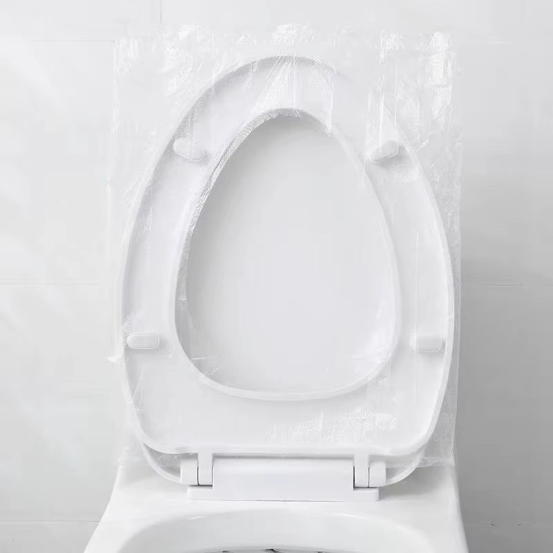 50PCS Individually Wrapped Waterproof Disposable Toilet Seat Covers - Travel-Friendly Non-Slip Protectors
